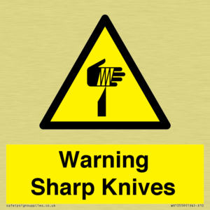 Warning Sharp Knives